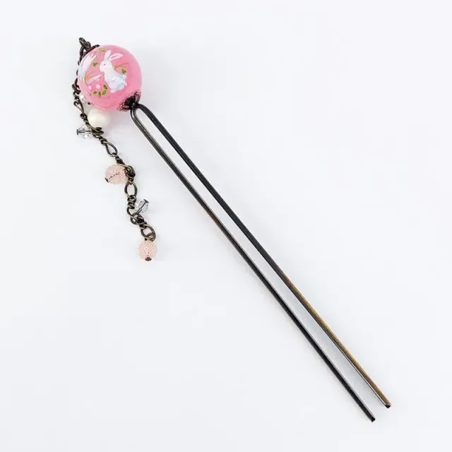 Japon style Kanzashi Japonais Usagi accessoire cheveux perles