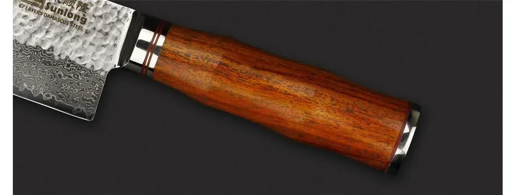 Japon style Damascus Nakiri Knife Aomori couteau de cuisine damas