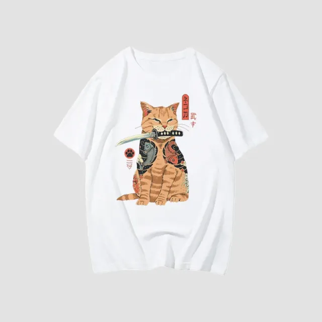 Japon style Tshirt Chat Japonais t-shirt