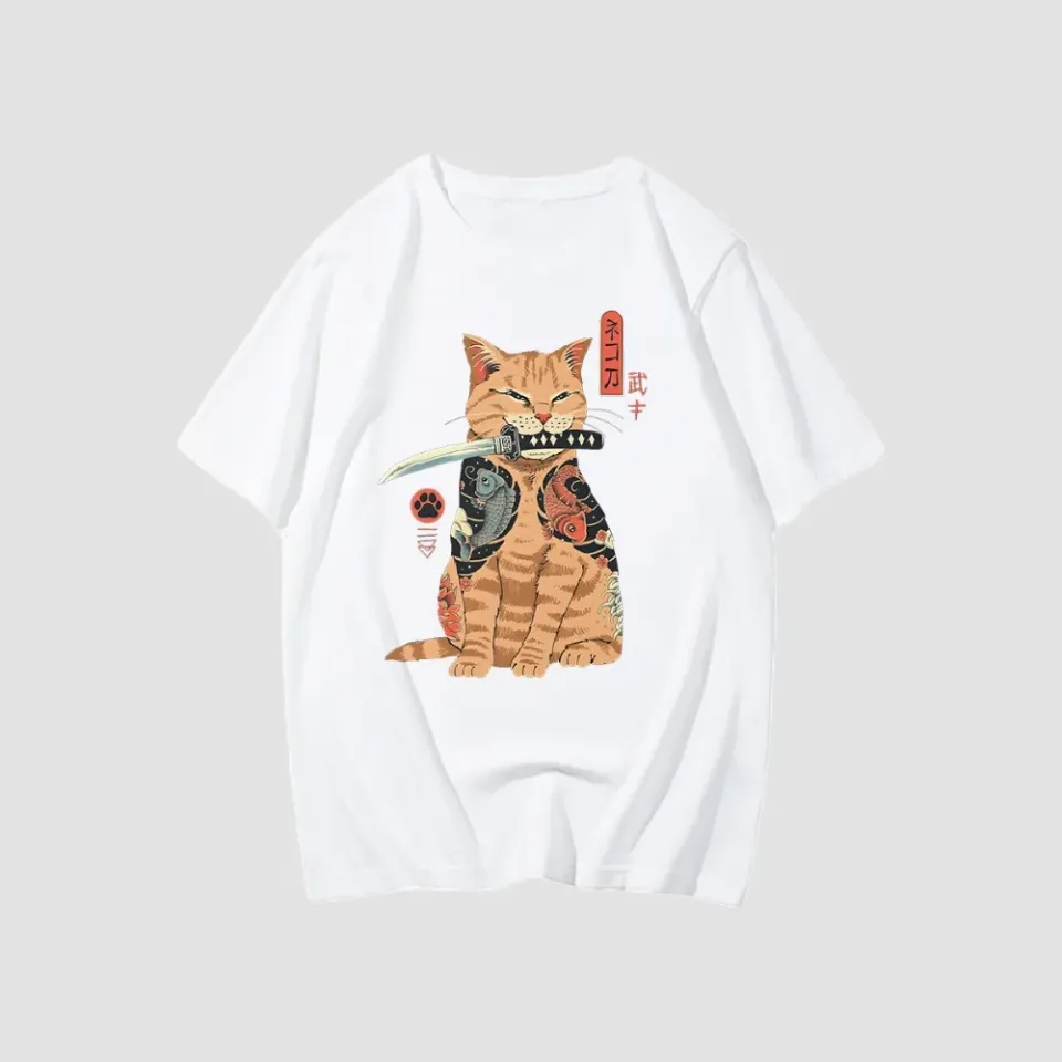 Japon style Tshirt Chat Japonais t-shirt