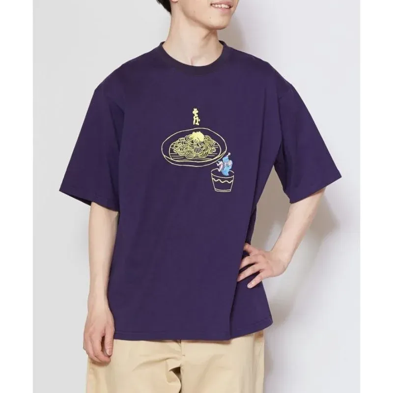 Japon style Tshirt Japonais Soba en coton oversize