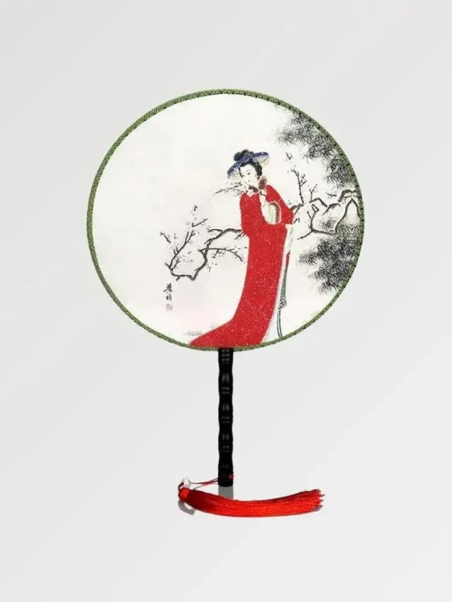 Japon style Handa éventail rond Maiko bambou