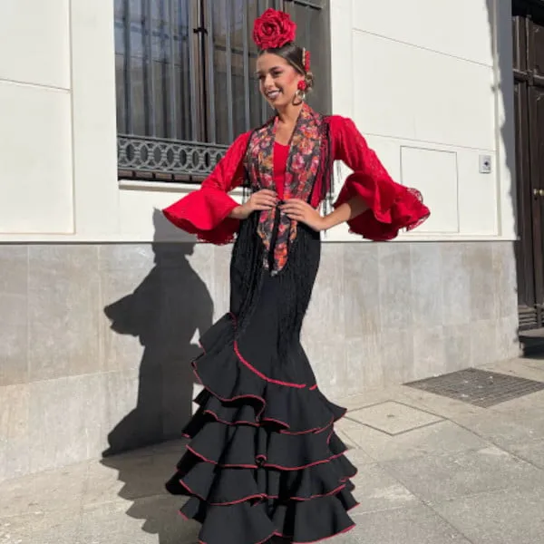 VIVA LA FERIA Tarantos jupe flamenca femme