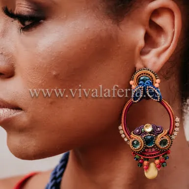Candela de Reina Onuba boucles flamenca artisanales
