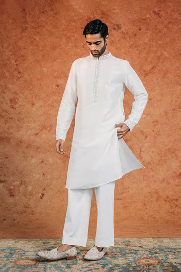 Rahul Mishra Lattice kurta brodé main noir