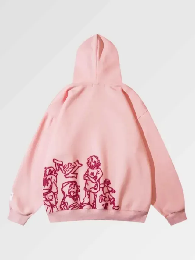 Japon style Okigami sweat à capuche streetwear