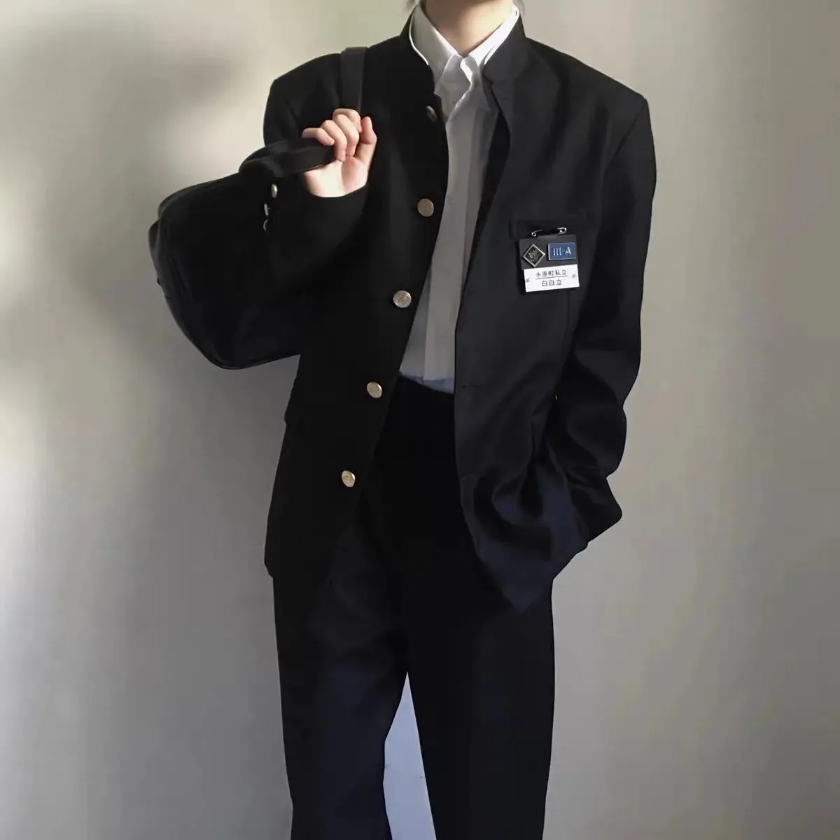 Esprit du Japon uniforme scolaire gakuran homme veste noire