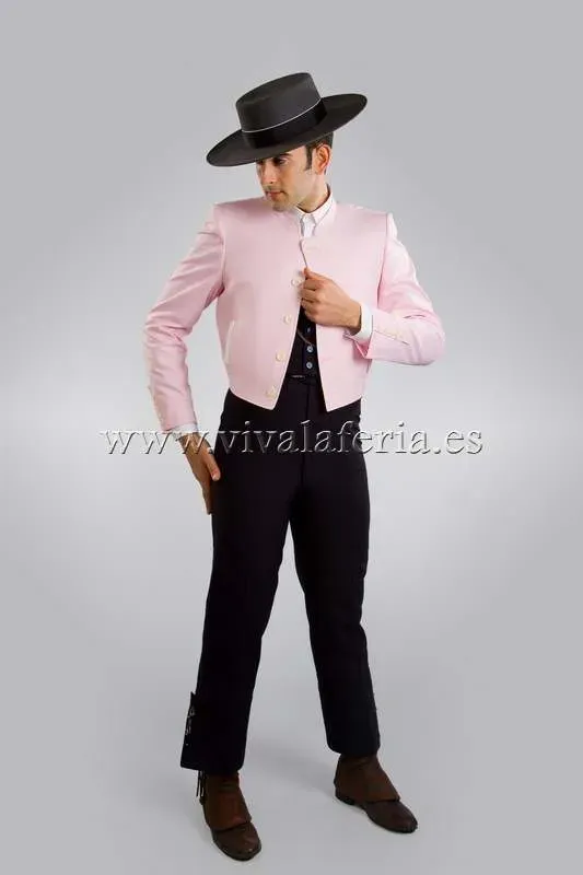 Viva La Feria 500 veste campera rose à rayures