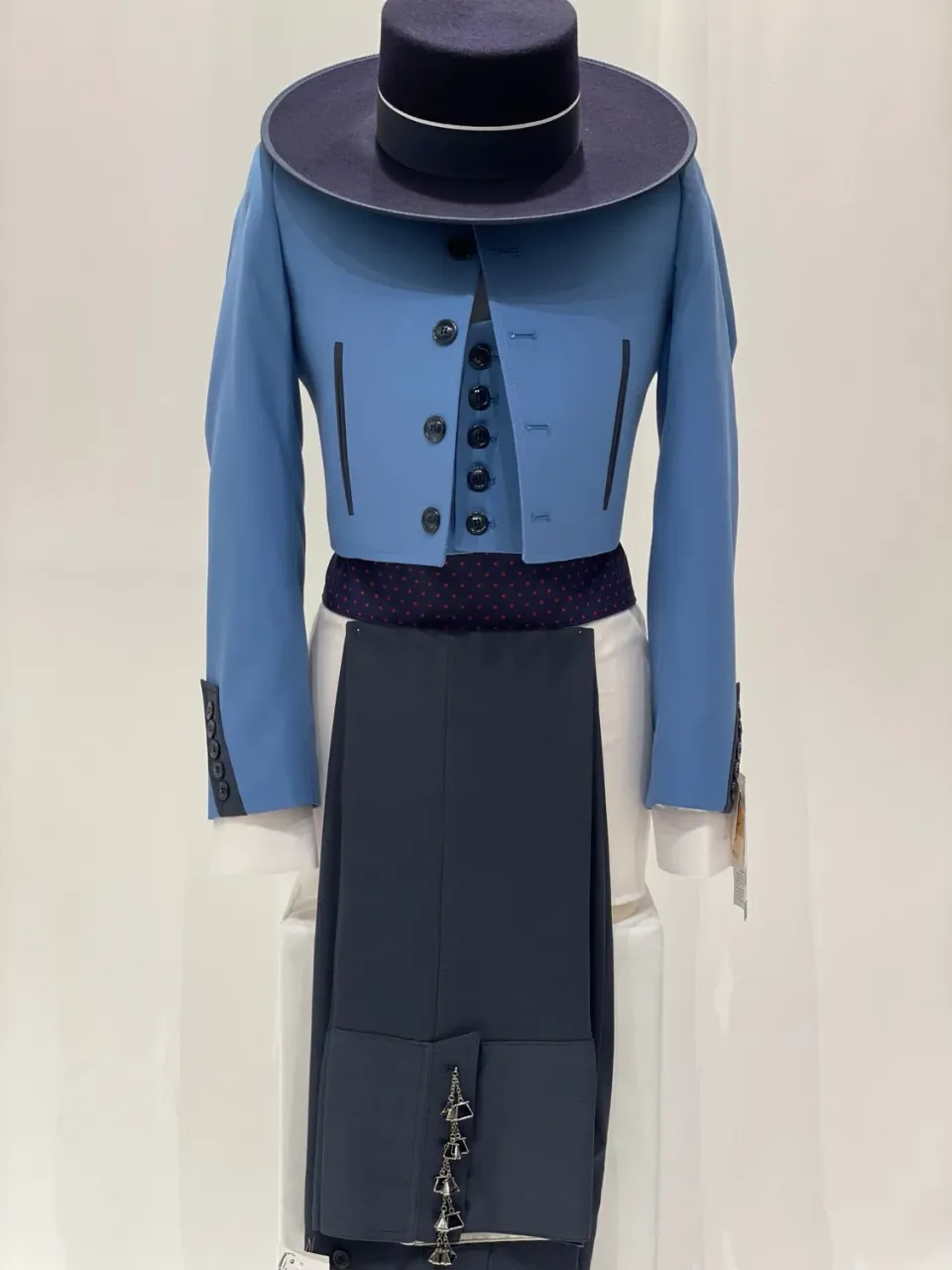Viva la Feria Jerez Ibiza Combinado costume campero bleu complet