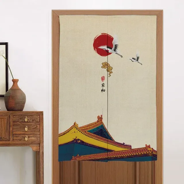 Japon style Rideau Panneau Japonais rideau occultant zen