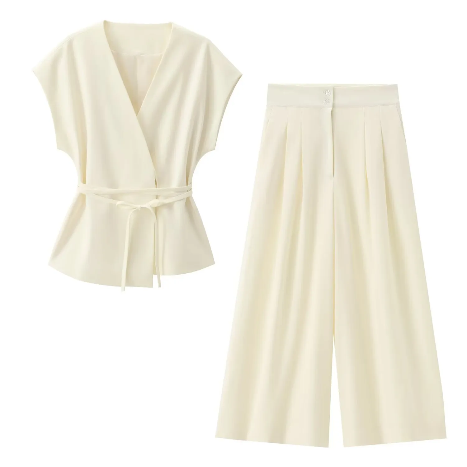 Esprit du Japon Ensemble Kimono Ceinturé Femme