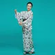 Esprit du Japon Yukata long femme motifs géométriques coton