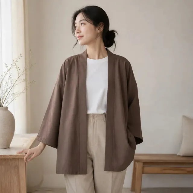 Esprit du Japon veste kimono fluide haori femme viscose