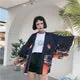 Esprit du Japon Veste style kimono lanternes Ōbon imprimée