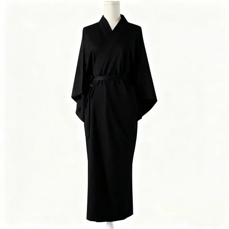 Esprit du Japon robe kimono longue ceinture polyester