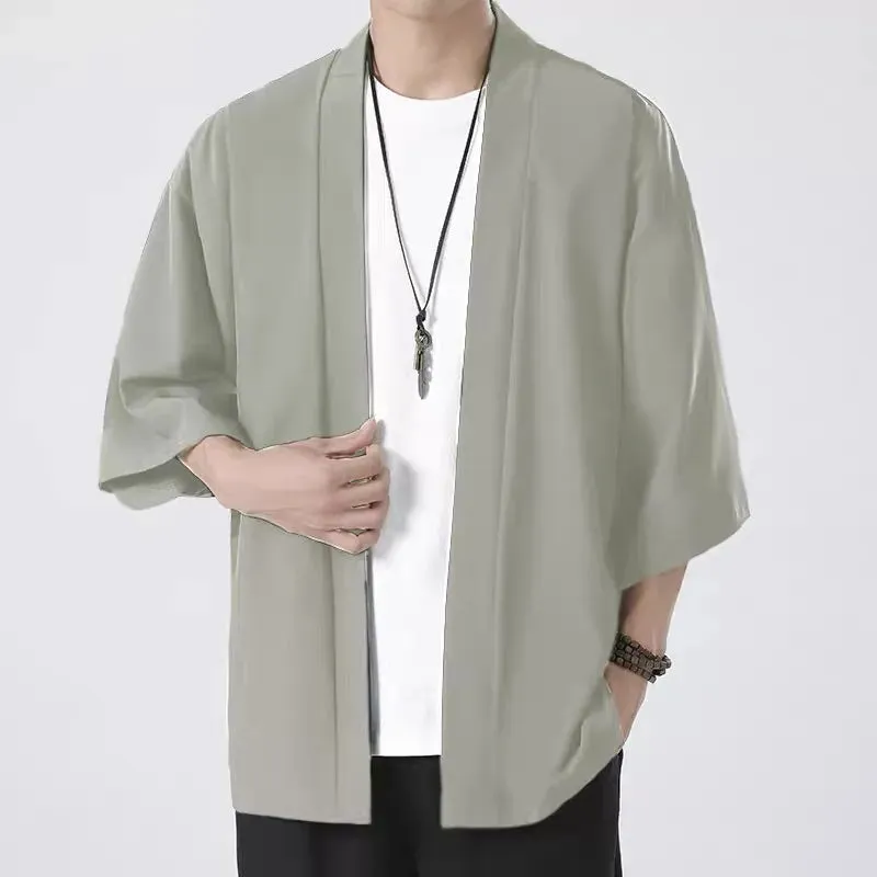 Esprit du Japon veste kimono homme haori coupe ample