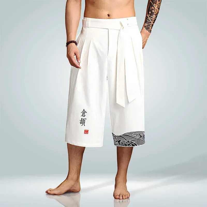 Japon style Taro pantalon court confort