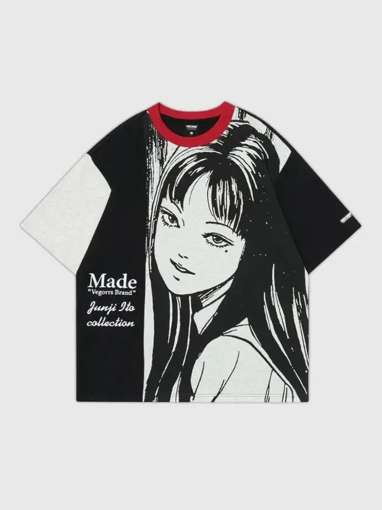 Japon style Tomie t-shirt Junji Ito manga