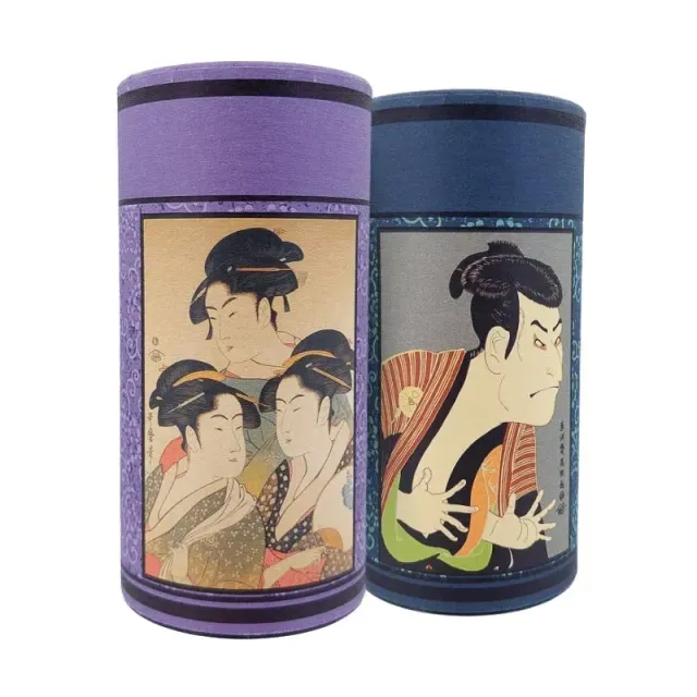 Japon style lot 2 boîtes à thé japonaises estampe