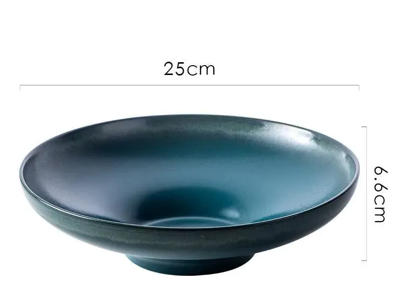 Japon style seiran bol assiette creuse en céramique