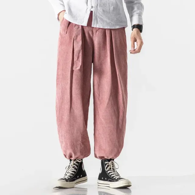 Japon style Yuunoyo pantalon velours côtelé confort