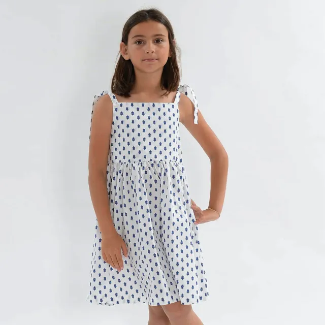 Mistral Calanque Mosca robe fillette coton