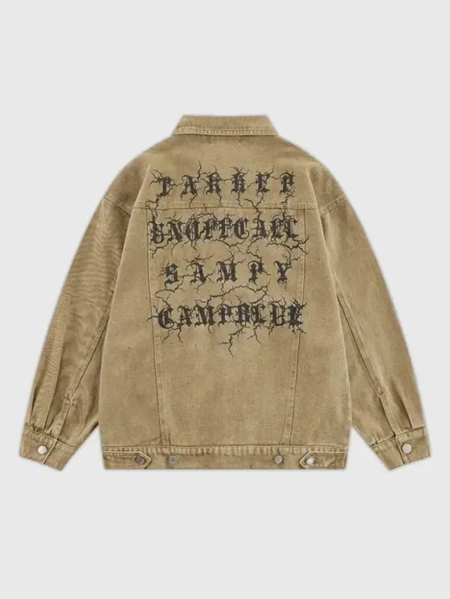 Japon style Retro Gothique veste denim