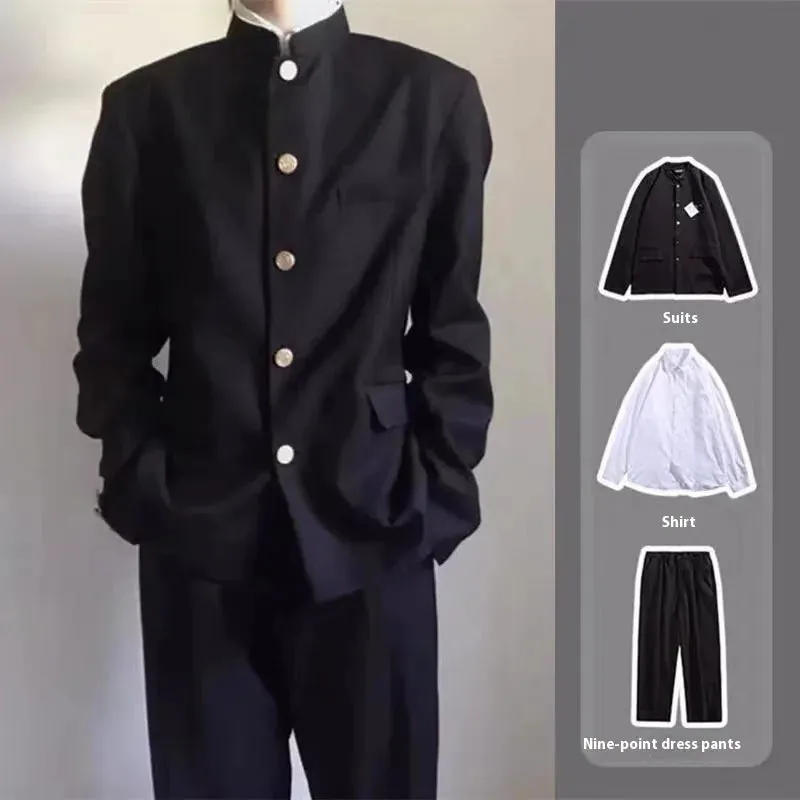 Esprit du Japon uniforme scolaire gakuran homme veste noire