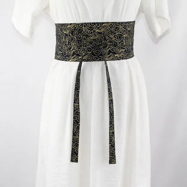 Japon style Ceinture Pour Kimono ceinture kimono noire