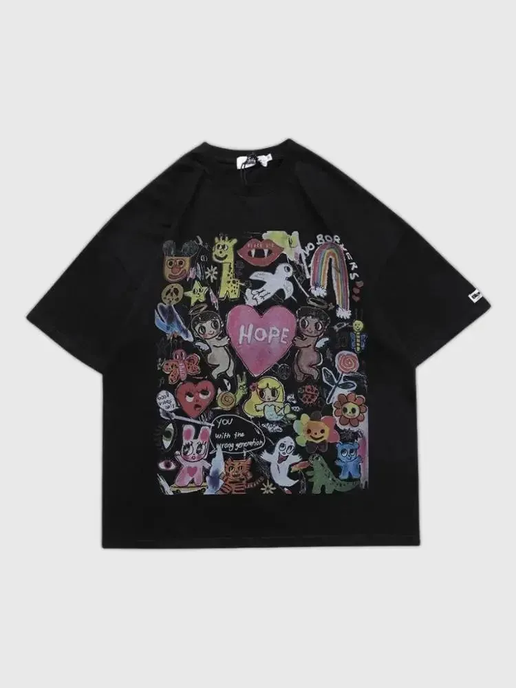 Japon Style Tokoname T-shirt Femme Motif Lapin