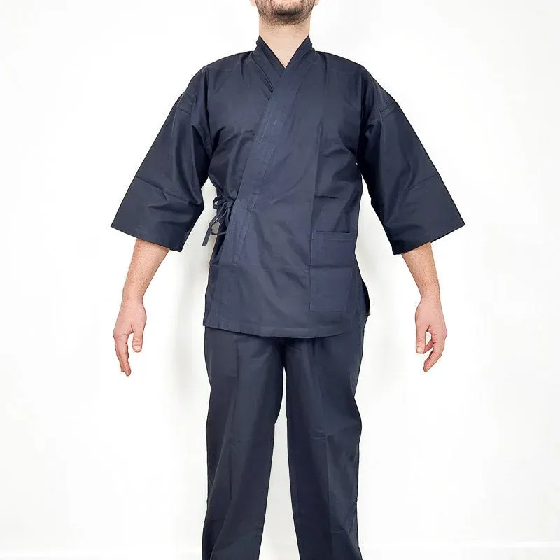 Japon style Samue Homme vêtement japonais coton