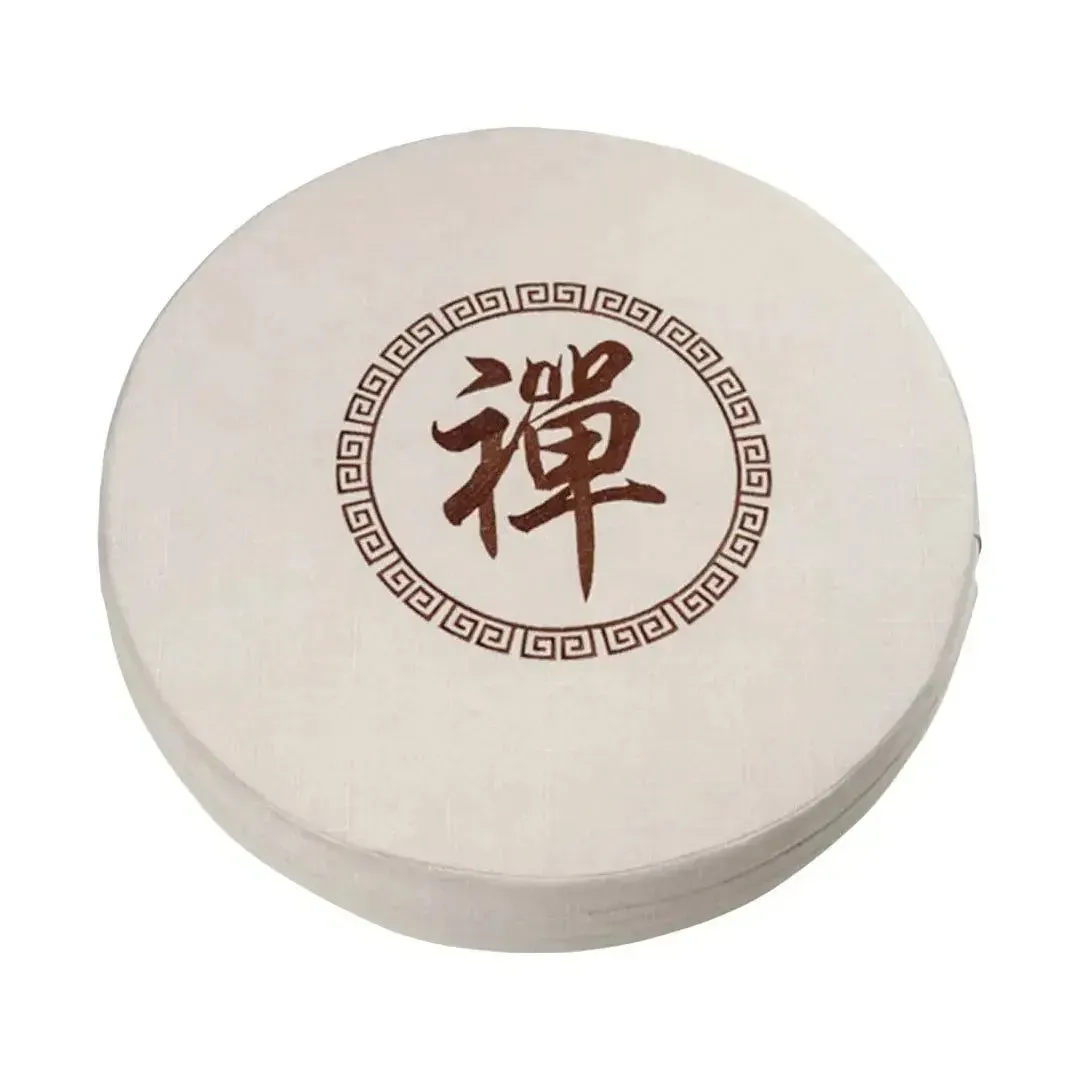 Japon style Shusu coussin de méditation rond kanji