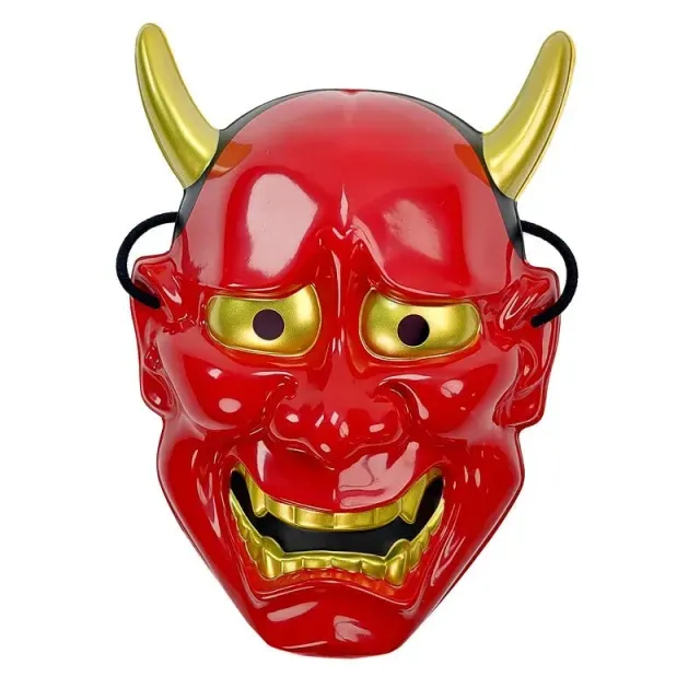 Japon style masque japonais Hannya rouge carnaval
