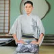 Esprit du Japon Kimono Traditionnel Homme Imprimé Dessin sumi-e