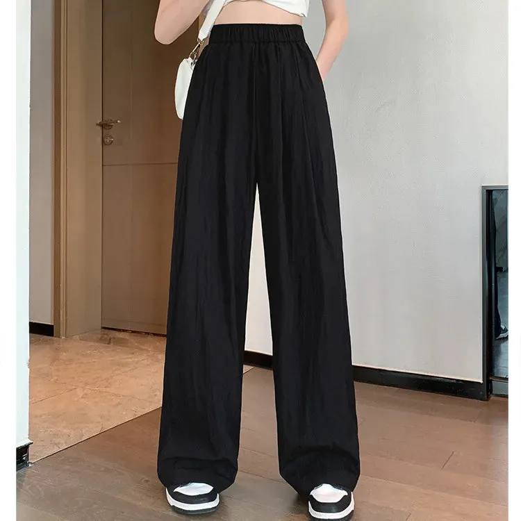 Esprit du Japon pantalon japonais fluide taille haute élastique