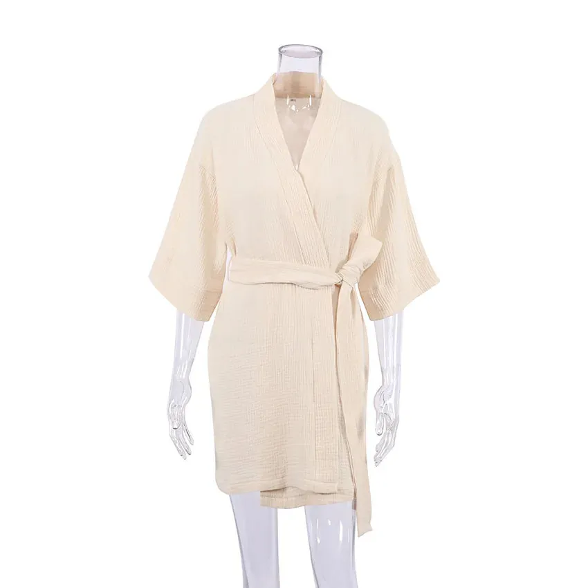 Esprit du Japon Robe de Chambre Kimono peignoir en coton