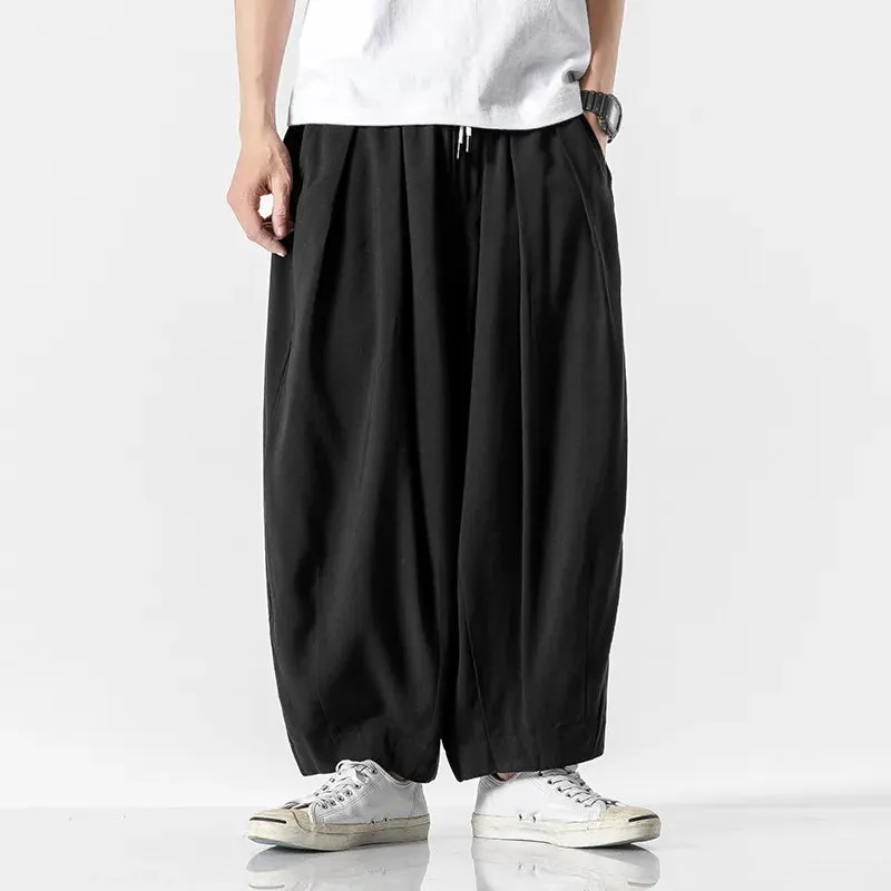 Esprit du Japon Pantalon Sarouel Japonais Homme en coton