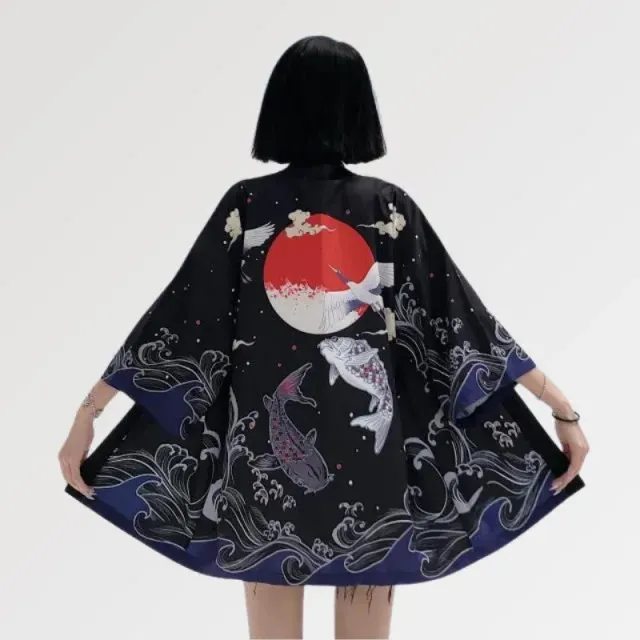 Japon style miyuki kimono veste femme origami