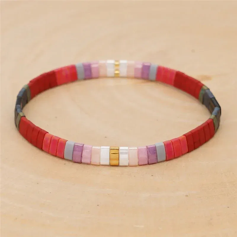 Japon style bracelet Miyuki Tila artisanal