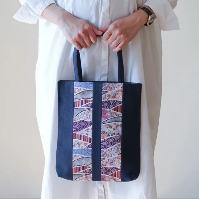 Japon style Tote Bag Style Japonais tote bag patchwork kimono