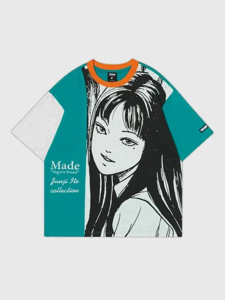 Japon style Tomie t-shirt Junji Ito manga
