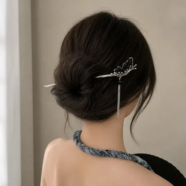Esprit du Japon épingle cheveux kanzashi papillon pampille
