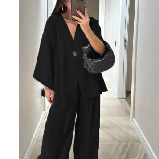 Esprit du Japon Ensemble kimono femme ample polyester