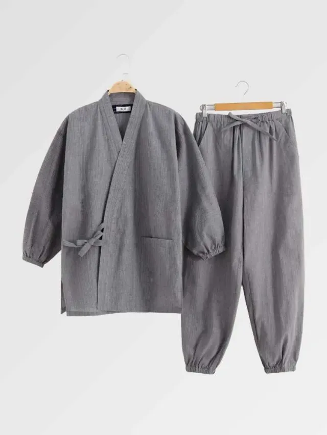 Japon style Pyjama Jinbei Homme ‘Haorima’ pyjama