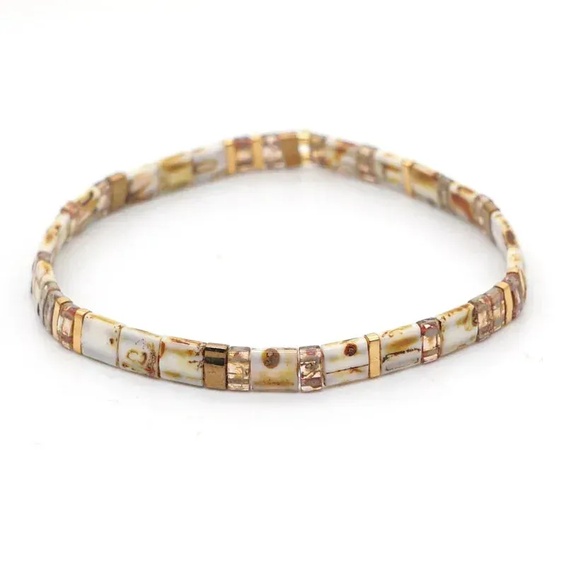 Japon Style Miyuki Tila Beads bracelet perles