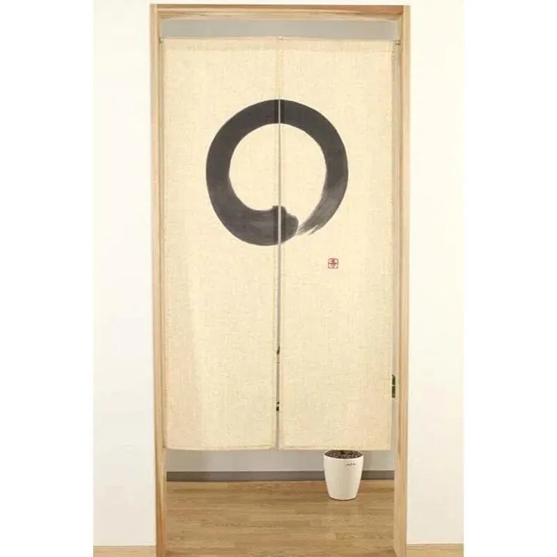 Japon style Rideau Japonais Noren Zen rideau enso