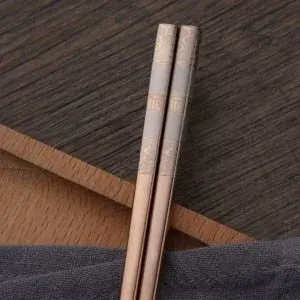 Japon style baguettes japonaises luxe rose gold