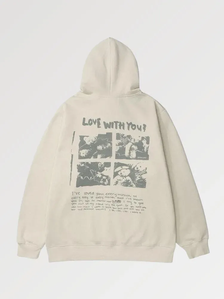 Japon style sweat molleton Say Lucky coupe ajustée