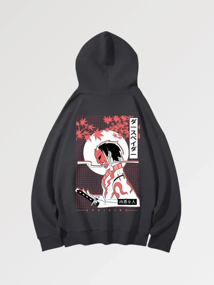 Japon style Akioloas Sweat Japonais kanji