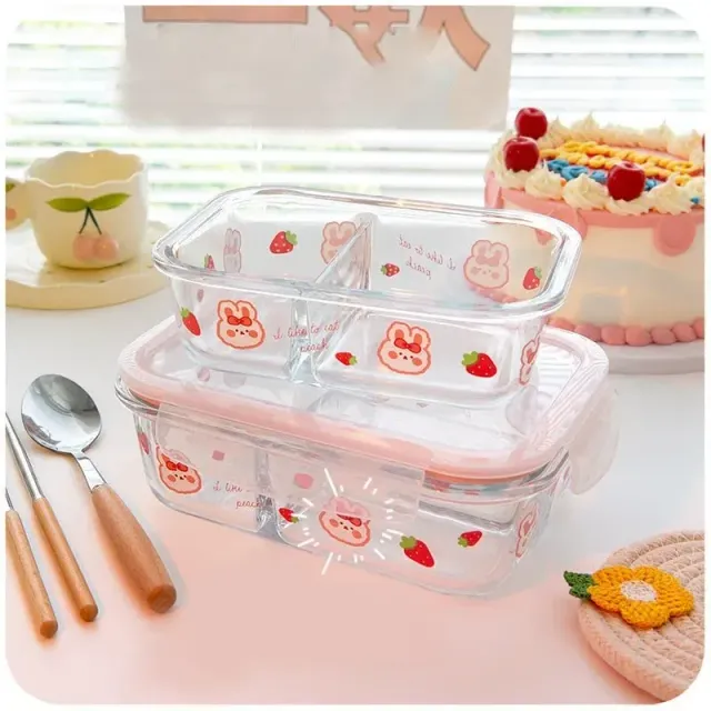 Japon style Boîte à Bento en Verre boîte repas